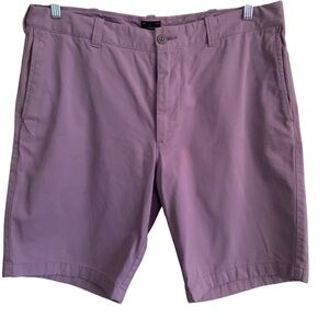 J. Crew Men's Lavender Flat Front Shorts 100% Cotton